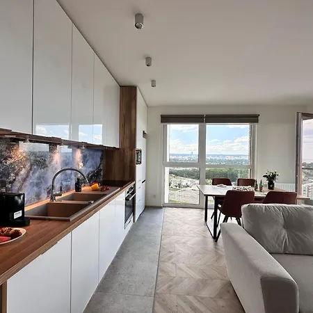Maya'S Flats & Resorts 100 Sea View - 3 Pokojowy Apartament Na Letnicy Gdańsk Eksteriør bilde