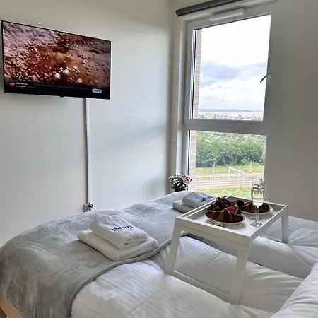 Maya'S Flats & Resorts 100 Sea View - 3 Pokojowy Apartament Na Letnicy Gdańsk Eksteriør bilde
