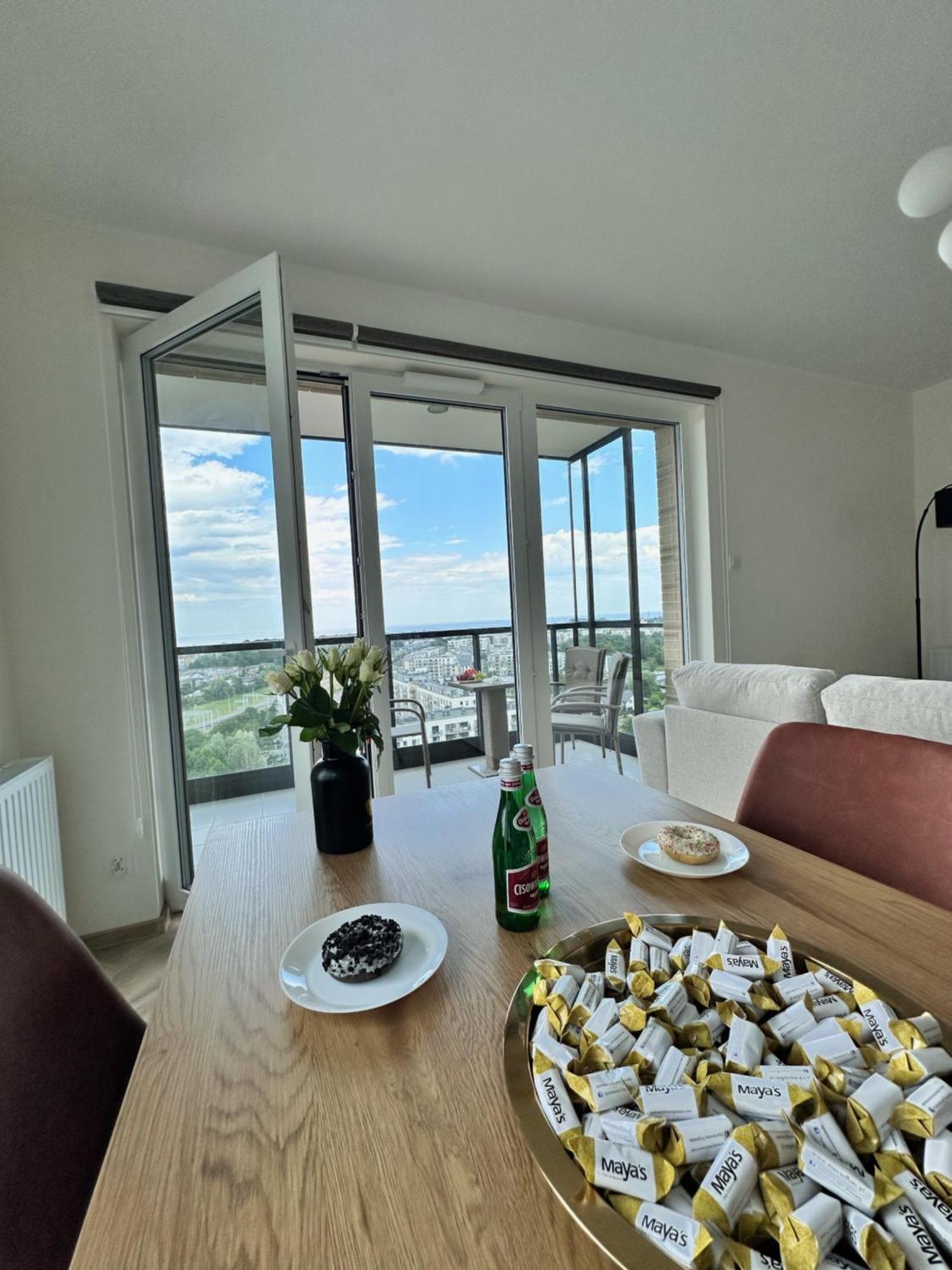 Apartment Maya's Flats & 100 Sea View - 3 Pokojowy Na Letnicy Danzig
