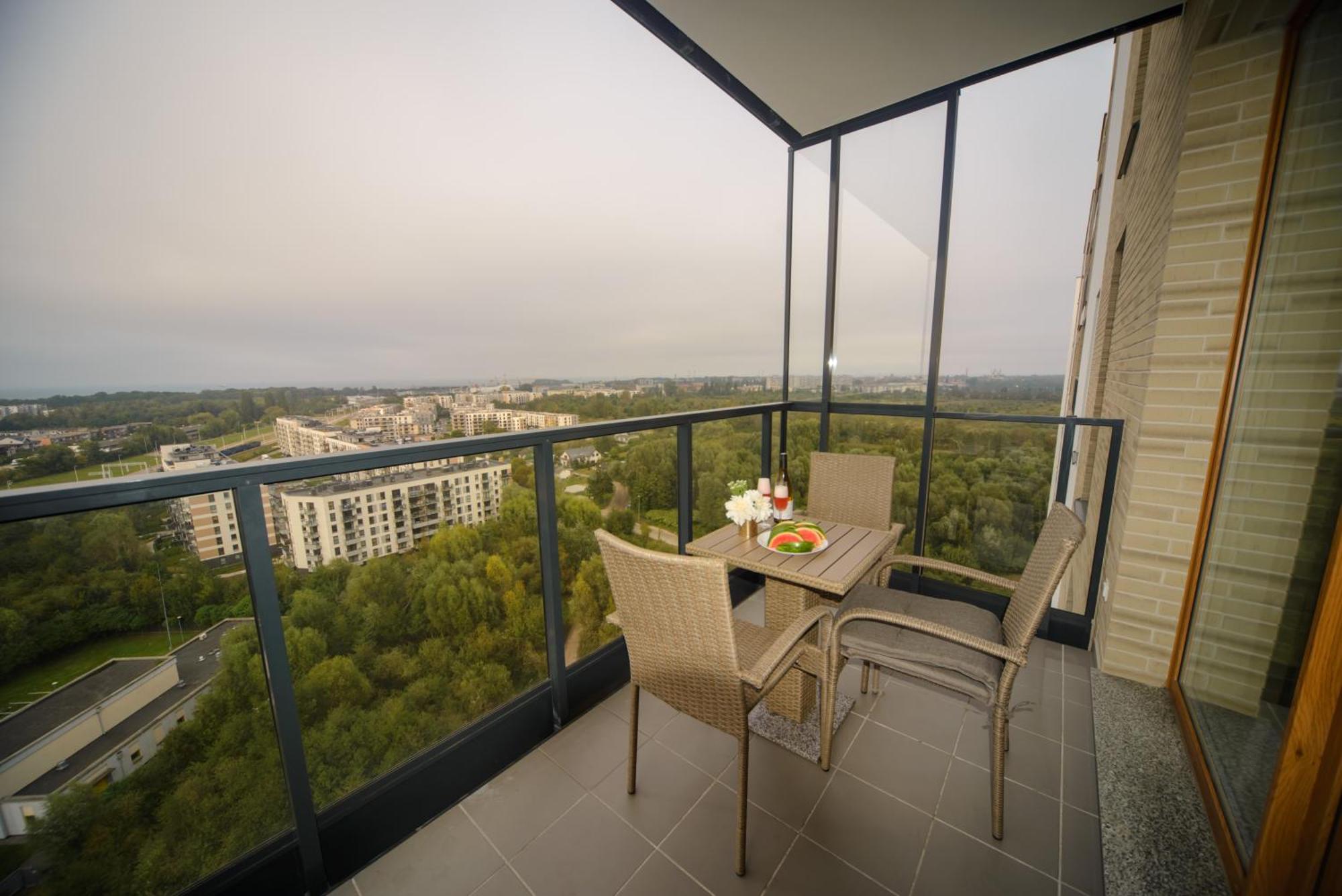 Maya's Flats & 100 Sea View - 3 Pokojowy Na Letnicy Apartment Danzig
